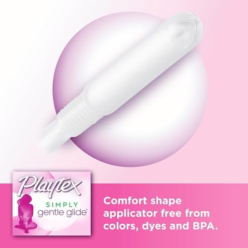 Unscented, hypoallergenic Playtex Gentle Glide tampon for gentle daily use.