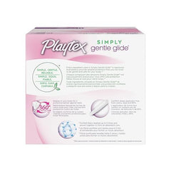 Clear usage guidance for Playtex Gentle Glide tampons.