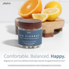 Plexus Bio Cleanse pour into glass, suggesting an easy daily intake ritual.