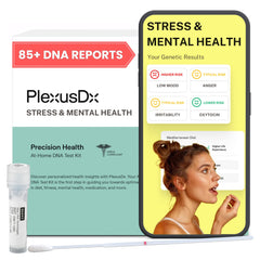 PlexusDX stress test kit ready for sample collection and secure processing.