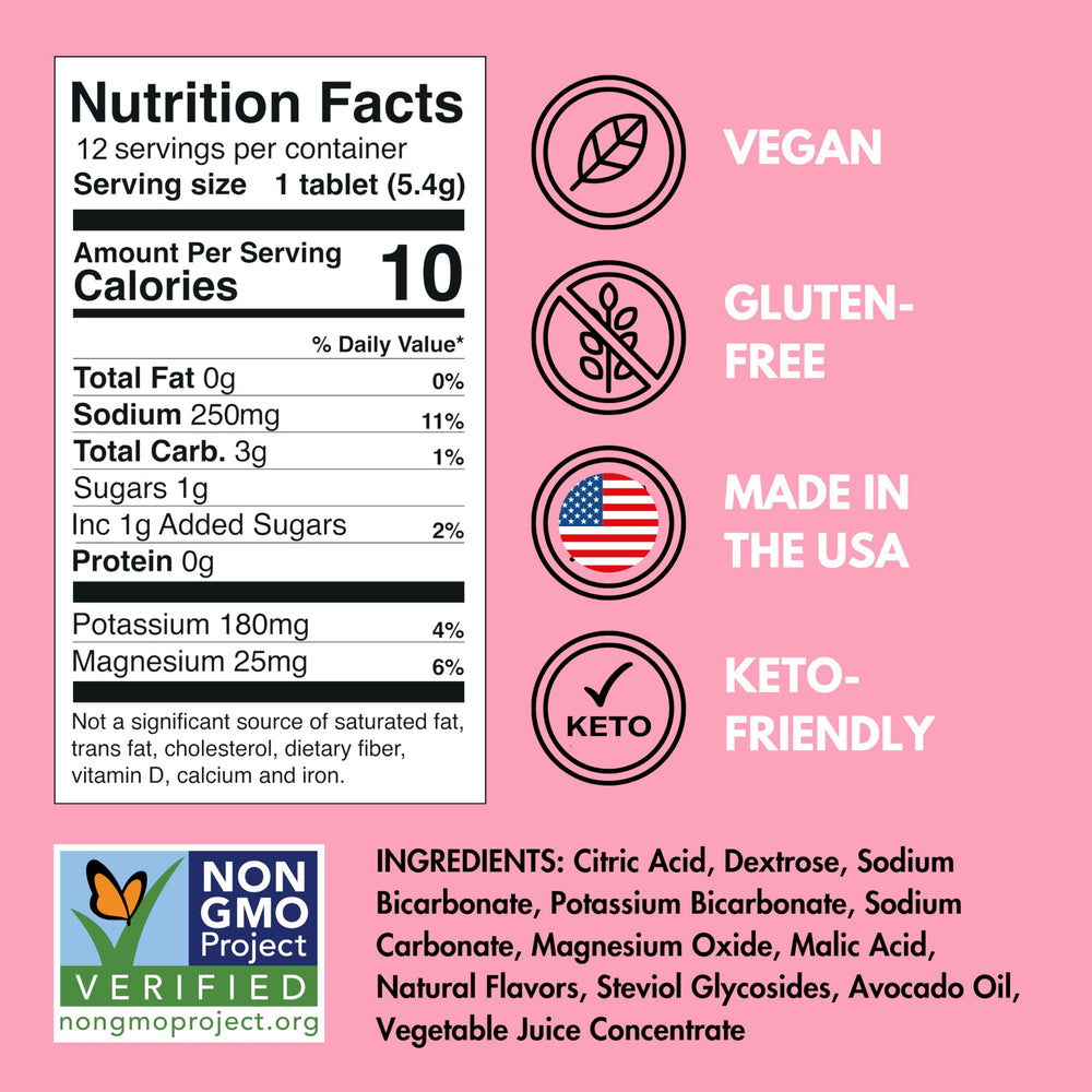 Plink tablets are vegan and keto-friendly to fit diverse diets.