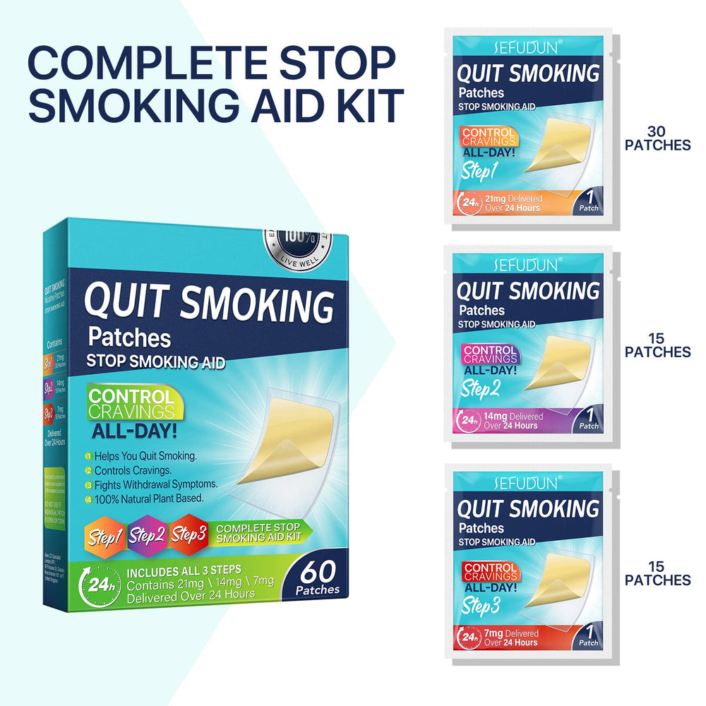 PLSHSBSE Quit Patch 24-hour continuous support for cravings management