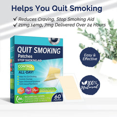 PLSHSBSE Quit Patch Step 2 gradual cravings reduction on skin