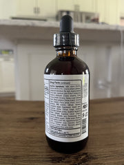 Amber glass 4oz jar preserves the herbal blend's potency.