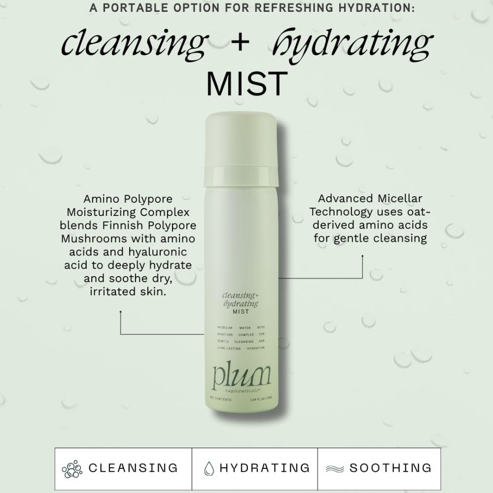Two-step Plum hydration routine combines serum and mist for lasting comfort