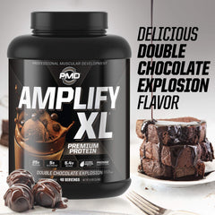 PMD Amplify XL double chocolate serving after training for flavor and fuel