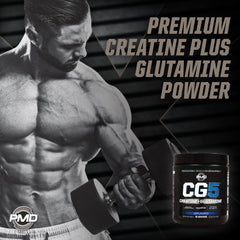 PMD CG5 glutamine five-forms blend supports recovery and metabolism