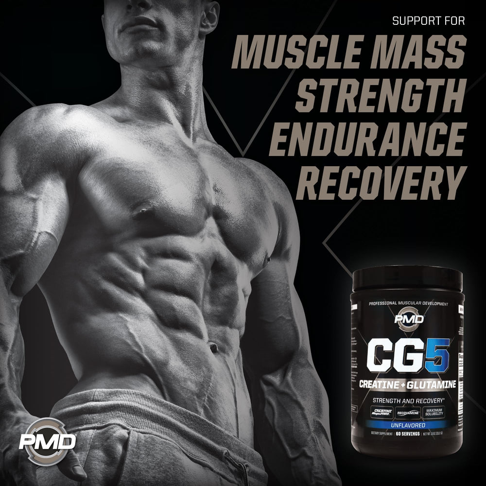 PMD CG5 post-workout recovery shake ready after training.