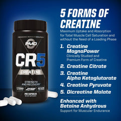 PMD CR5 in an athlete workout scene suggesting performance support