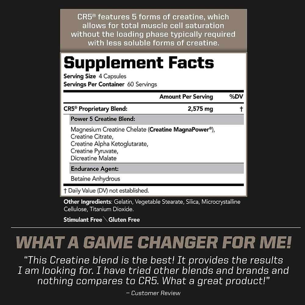 PMD CR5 Creatine powder being poured for quick dissolution during workouts.
