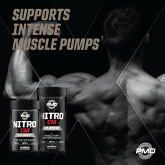 NitroCM container suggesting enhanced endurance support for long sessions.