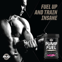 PMD Pump Fuel Ultra back-of-can view, full ingredient highlights.