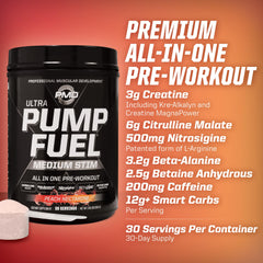 PMD Pump Fuel Ultra glass of water ready for hydration between sets