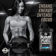 PMD Pump Fuel Ultra Insanity Arctic Blue Blast powder texture close up