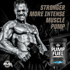 PMD Pump Fuel Ultra Insanity Arctic Blue Blast scoop in powder for quick mix