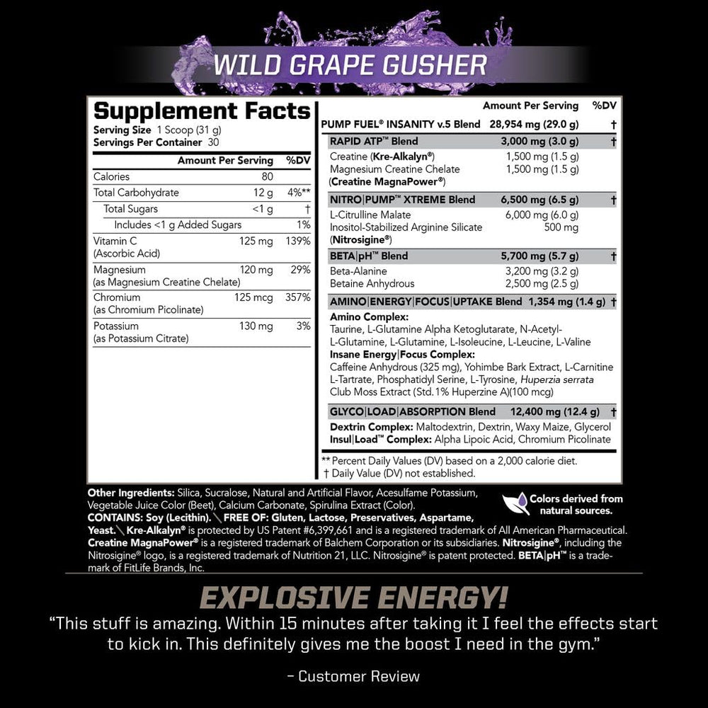 PMD Pump Fuel Ultra Insanity scoop showing precise serving for consistent dosing.