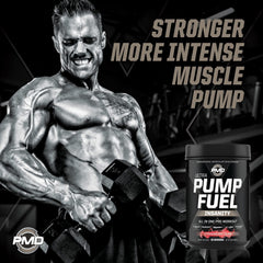 PMD Pump Fuel Ultra Insanity label close-up confirms transparent labeling and precise ingredient amounts.