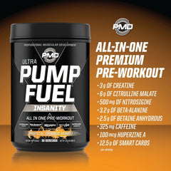 PMD Pump Fuel Ultra Insanity tub with measuring scales for accuracy