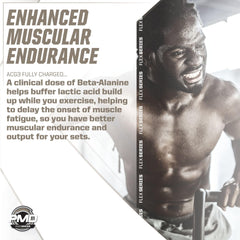 PMD ACG3 caffeine blend section indicates strong energy potential.