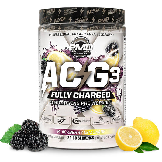 PMD ACG3 Fully Charged canister ready-to-mix for intense training sessions.