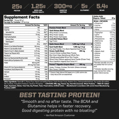 PMD Amplify XL scoop of Peanut Butter Cup powder ready to mix.