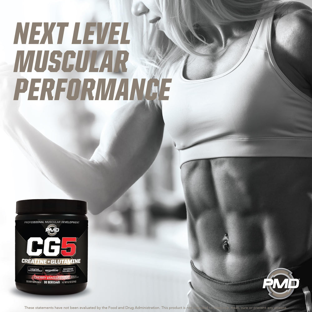 PMD Sports CG5 endurance benefit focus with nitric oxide support.