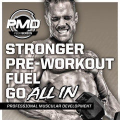 PMD Pump Fuel All In product box and sachets ready for travel.