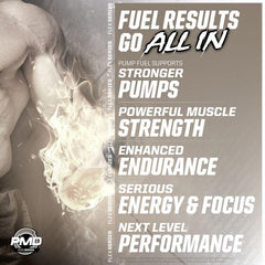 PMD Pump Fuel All In packaging art highlights premium ingredients and truth-in-label promise.