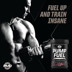 PMD Pump Fuel label close-up shows transparent ingredient amounts