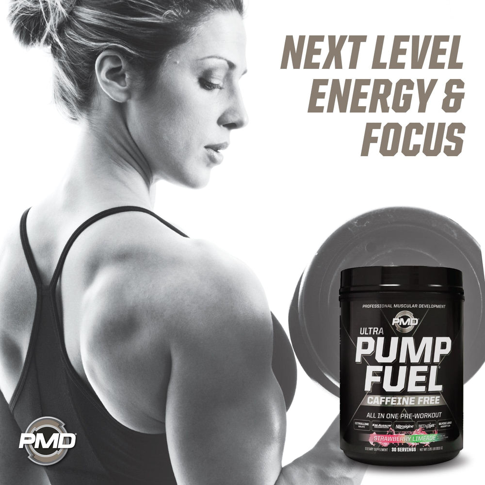 PMD Pump Fuel Ultra gym bag display ready for training.