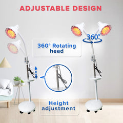 PMT Medical Infarex infrared lamp height-adjustable setup for custom positioning