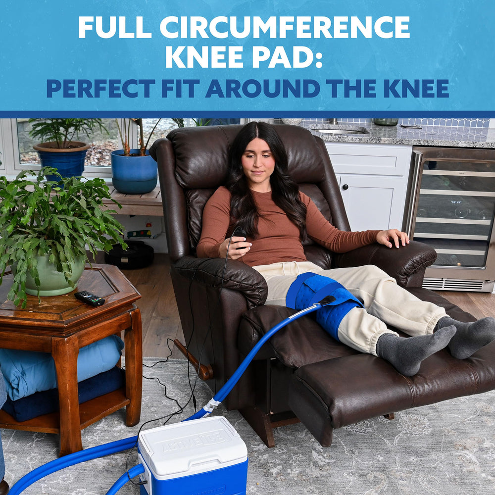 Polar Active Ice 3.0 full circumference knee pad offers 360-degree coverage.
