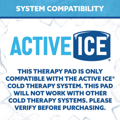 Polar Active Ice pad uses flexible material to contour the hand for comfortable cold therapy