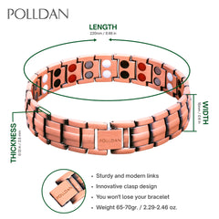 POLLDAN adjustable-fit bracelet with sizing tool enables precise comfort