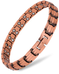 Polldan copper bracelet for women with 6200 gauss magnets for daily wear