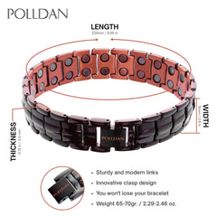 POLLDAN copper bracelet worn on wrist for style inspiration