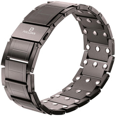 POLLDAN magnetic bracelet with fold-over clasp for quick, secure wear.