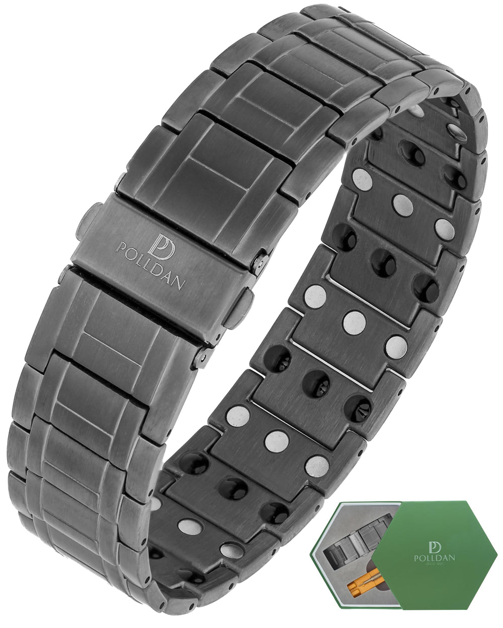 POLLDAN men's magnetic bracelet versatile style for everyday outfits.