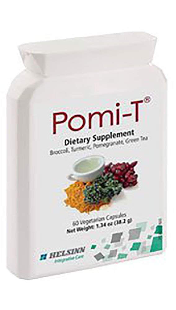 Pomi-T 60 capsules pack front view, natural plant-based blend supports daily wellness.