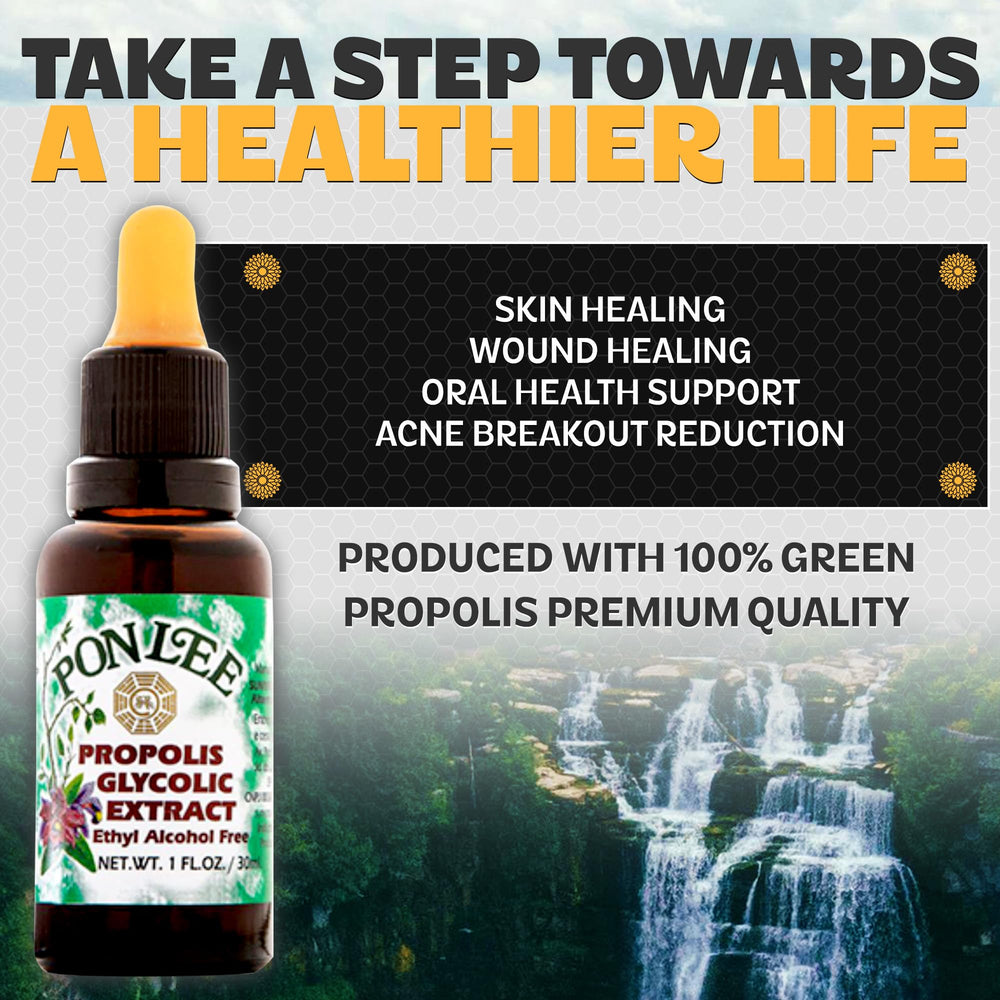PONLEE natural, additive-free propolis as a pure daily ingredient.