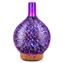 Porseme 3D glass diffuser with firework effect creates a calming ambiance at home.