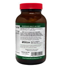 Positive Power Nutritionals Super Circulation cap shows dosage options for nitric oxide support.