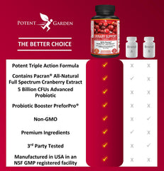Potent Garden user holding capsules for a simple daily routine