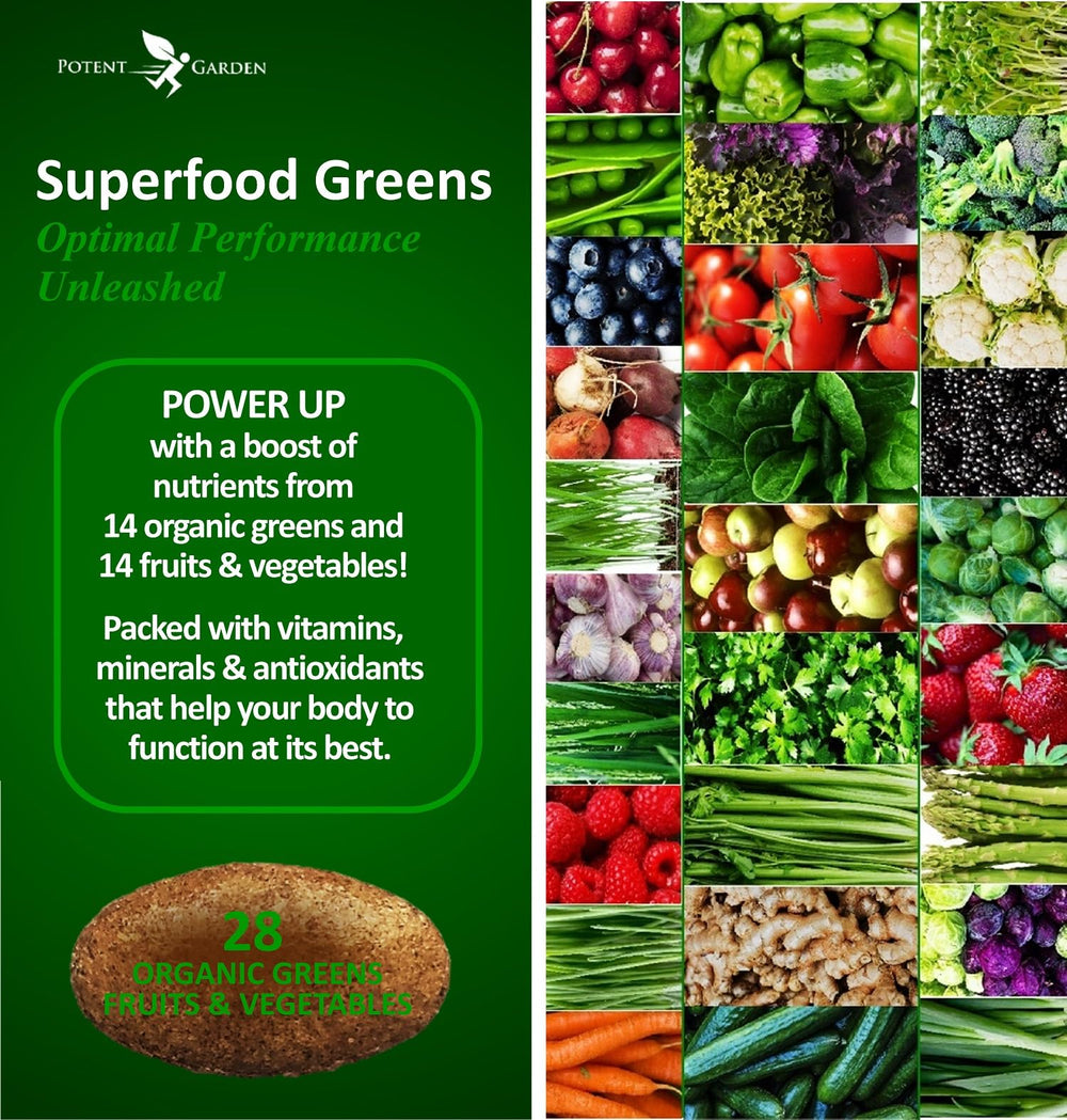 Potent Garden capsules close-up, convenient daily nutrition for busy lifestyles.