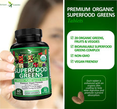 Potent Garden tart-cherry-berry blend showcases natural fruits supporting antioxidant-rich nutrition.