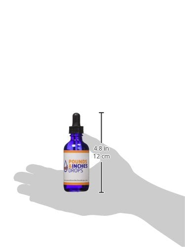 Pounds and Inches Drops 2oz bottle ready for on-the-go use
