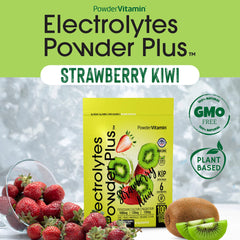 PowderVitamin Electrolytes Plus keto hydration in a glass of water