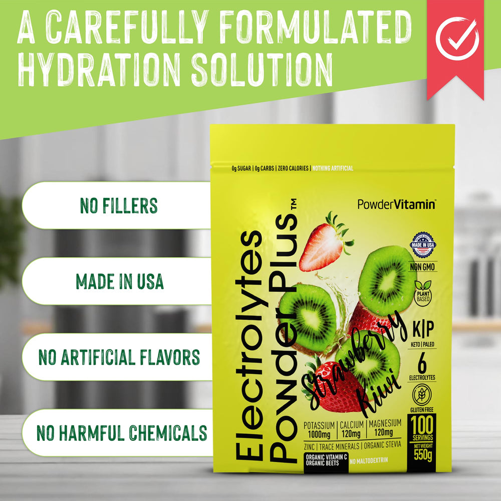 PowderVitamin Electrolytes Plus potassium-rich blend close-up