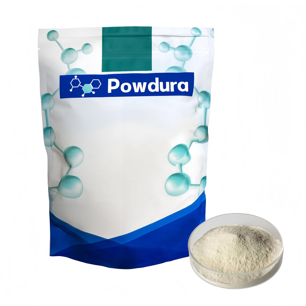 Powdura Cellulase Powder appearance: light yellow powder suitable for lab handling.