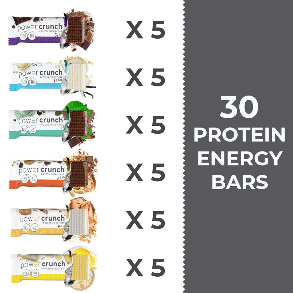Power Crunch Peanut Butter Creme bar with creamy filling for a quick snack